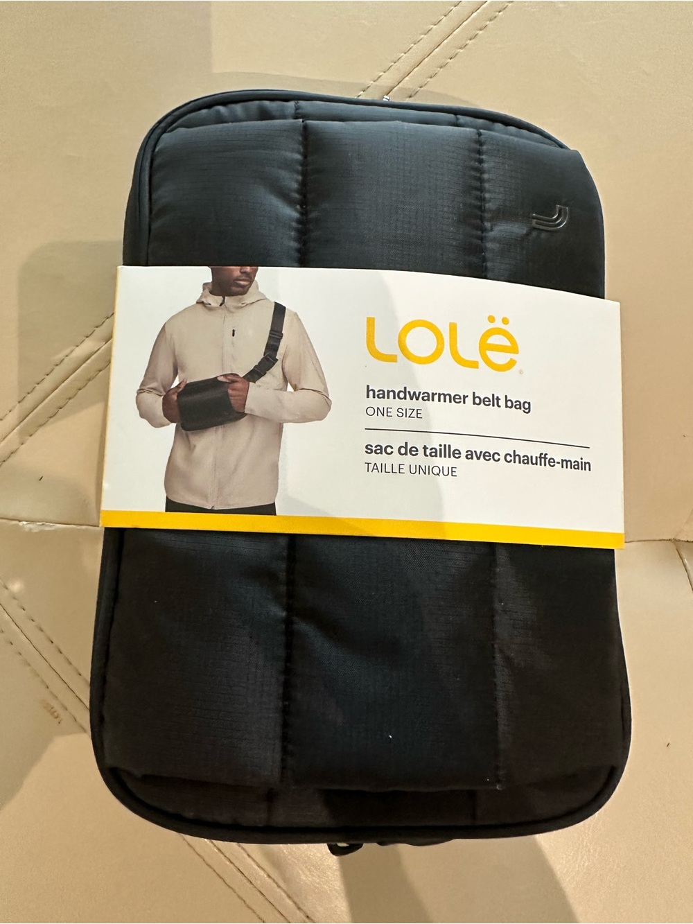 Lole Black Handwarmer Belt Bag